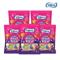 브랜드없음 비달슈퍼팔리피카버블껌캔디105g x 5봉, 단품없음