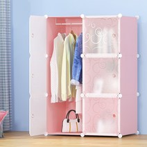 DIY 여아 아이방 옷 장난감 소품 정리 선반 옷장 장농, 기본