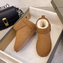 뽀글이부츠 시어링부츠 여자털신발 스노우 부츠 스타일 짧은 미니 겨울 양피 여성 방수 천연 양모 발목 모피 안감 따뜻한 플랫 슈즈 2022