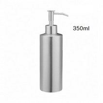 깔끔한 고급스러움 304스텐펌프 공병350ml펌프 스텐펌프 퐁퐁통 스텐디스펜서 세제통, 1개