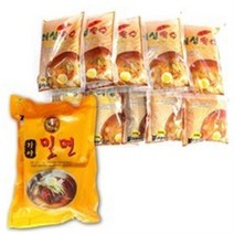 비프먹방 대용량 밀면사리 + 육수세트 (밀면사리 10인분 2kg 육수 10인분), 5개