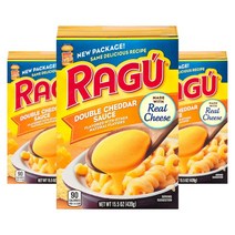 Ragu 라구 더블 체다치즈 소스 439g x3팩 Double Cheddar Cheese Sauce