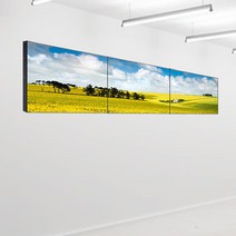 멀티비전 1x3 구성 VideoWall / 초슬림베젤 비디오월 상황실 관제실 삼성 LG