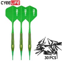 다트 cyeelife 18g 구리 다트 배럴 전자 소프트 팁 다트 바 게임 30soft 다트 팁, 협력사, [02] green
