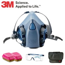 3M 방독면 풀셋트 - 농약 취급 살포 구성, 7502 방독면 패키지 구성