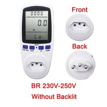 230 디지털 전력계 소켓 와트 에너지 미터 측정 콘센트 분석기, [06] Blue BR Plug