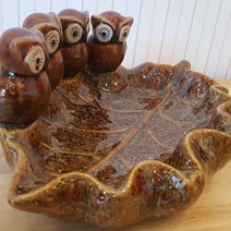 다용도 부엉이 가족 도자기 수반, 본품