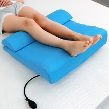 하지정맥 바디필로우 다리 무릎 베개 TKR 붓기 임신선물 무릎수술 허리통증 편한 임산부 병원용, 치수는 상세한 설명과 같다., 블루 와이드 웨지 베개 에어백