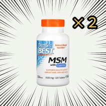 닥터스베스트 옵티 MSM 1500mg 120정 2통, 1개, 기본