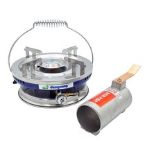 동성 해바라기 가스버너 부탄가스용 DSR1005-1 스텐 STS 기화기 링가드 가방 세트 야외용 캠핑용 업소용 버너 스텐 휴대용 캠핑 고화력