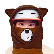 발라클라바 스키 스노우보드용 헤드기어 콜드 윈드 프루프 따뜻한 헬멧 커버 모자 야외 동물, L, 08 dog