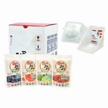 막걸리 만들기 키트 전통 수제 DIY 홈메이드 디톡 막걸리 밀키트 담금주세트 180g 4팩 2리터 용기 증정 K막걸리 분말 가루 파우더 과일맛4종