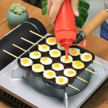 타코야끼팬 타코야끼 오꼬노미야끼 냉동 만들기 기계 문어빵팬25구 인덕션 와플후라이팬 창업 캠핑와플팬, 단일사이즈, B