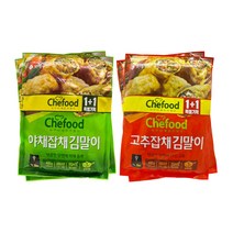롯데푸드 야채잡채 고추잡채 김말이 400g 2개, 롯데푸드 김말이 야채잡채 400g+400g