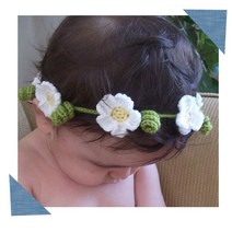 홀리졸리 국산 코튼 플라워 아기헤어밴드 K03