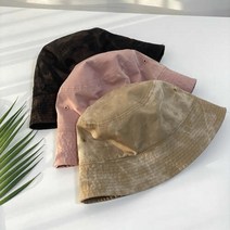디작소 여성 데일리 나염 프린팅 버킷 햇 벙거지 모자