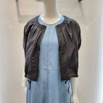 에이비에프지 라운드넥 소매밴딩 숏점퍼 AJW5QU32G