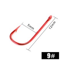 낚시 후크 10/30/50 Pcs 고 탄소강 가시 날카로운 후크 7/8/9/10/11/12/13/14 # 고리 눈 잉어 인공 낚시 태, 04 9_02 3 Pack