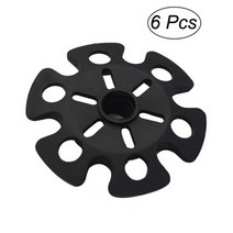 스키폴 스키스틱 6 pcs 트레킹 폴 노르딕 워크 교체 alpenstock 야외 캠프, 검은 색