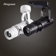 극장 무대 줌 스포트라이트 COB 초점 로고 프로젝터 트랙 조명 회사 레스토랑 스토어 웨딩용 산업용 고보, [02] 3000K, [06] 20W, [02] White B