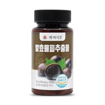 발효율피 추출물 500mg 100정 HACCP 인증제품, 1개, 500mg x 100정