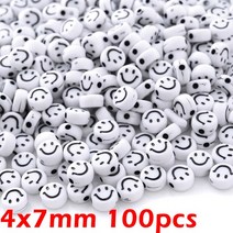 만화 웃는 얼굴 아크릴 비즈 쥬얼리 만들기위한 여러 가지 빛깔의 스페이서 4-16mm Diy 팔찌 액세서리 10-100 개, [16] 16