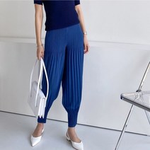 플리츠유 여름 로얄 승마 플리츠 바지 주름 여성 엄마 마담 중년 봄
