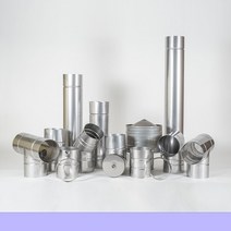 125mm 스텐연통 화목난로연통 펠렛난로 보일러 굴뚝, 행거세트(전산볼트50cm)