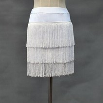 라인댄스복 라인댄스 상의 바지 치마 성인 라틴 스커트 세 레이어 프린지 디자인 삼바 차차 전문 경쟁 볼룸 의상 Fema