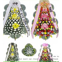 울산장례식장 근조화환 조화배달, 1근조3단(기본)