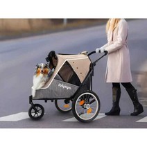 개모차 중소형 반려카트 지하털 애완동물 자전거 분해, 베리 블루