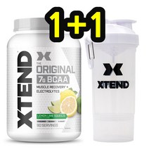 엑스텐드 XTEND 익스텐드 BCAA 레몬라임 90 서빙 1.4kg+단백질 프로틴 쉐이크 통 보틀 쉐이커 반투명 화이트 800ml