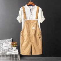 질좋은 롤업 루즈핏 편안한 남자멜빵바지 커버롤 커플멜빵 청멜빵바지 너드남 데님점프수트 빅사이즈