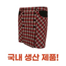 레드 체크 여성골프웨어치마 골프스커트 골프룩