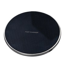 S6 S7 S8 노트 9 10W 빠른 제나라 무선 충전기 독 충전 패드, 101x6.6mm, 실리콘, 블랙