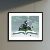 [그림닷컴] 책 위에서의 명상 (75 Editions) 유선태 에디션 판화 액자추가가능, 그림만주문(액자X)