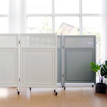 로브 이동형 바퀴 2단 파티션 (800) 인테리어 까페 사무실 칸막이 가벽, 스카이그레이