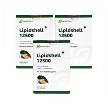 헬스팜 리피드쉘 12500 초록입홍합 뉴질랜드 초록홍합 180캡슐 3개 HealthFarm LipidShell, 1개, 기본