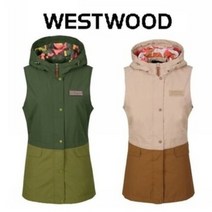 웨스트우드 여성 긴기장 투톤 베스트_WJ3WCVT606