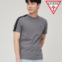 게스 게스 남성 어깨 포인트 스판 반팔티_K NM2K4531