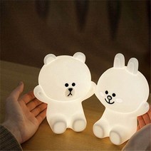 라인프렌즈 허그미미피 코니 브라운 샐리 무드등 수유등 취침등 터치등 거실벽장식
