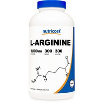 L-아르기닌 1000mg 300태블릿 1병, 단품, 단품
