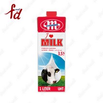 폴란드산 목초먹은우유 믈레코비타 멸균우유1L(6입), 1000ml, 6개