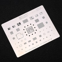 인두 납땜BGA 리볼링 스텐실 아이폰 11/프로/맥스 A13 CPU IC 칩 솔더 틴 플랜트 네트 두께 0.12mm, 02 5PCS