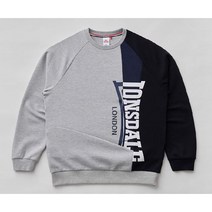 [론즈데일] LONSDALE *봄맞을 준비* 일상복추천 편한스타일 스타일추천 *남녀공용* 나들이룩 커플룩 패밀리룩 [세로배색 맨투맨]