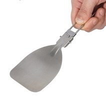 야외취사 프라이 뒤집개용 스텐 접이식 주걱 글램핑장용 캠핑용