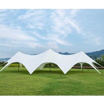 고정형 대형 패스트캠프 캐노피 방수 캠핑 쉘터, 두꺼운 단일 피크 6x6x3 미터
