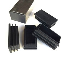각파이프12510pcs 40x50mm 직사각형 플라스틱 검정색 블랭킹 엔드 캡 튜브 파이프 인서트 플러그 마개, 1pcs_10mm