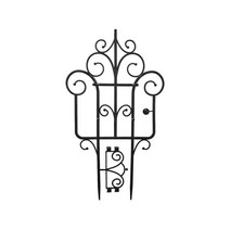 ZCD 식물 등반용 트렐리스 쌓을 수 있는 식물 트렐리스 화분에 심은 식물, 플라스틱, 검은색