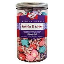 Taffy Town Gourmet Salt Water Taffy Gift Jars 18 Ounces (Berries Creme), 1